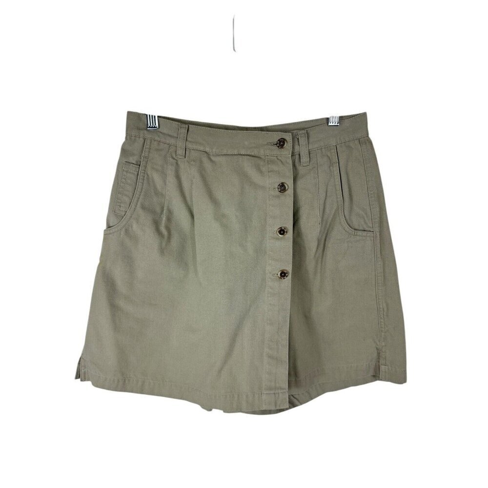REI Women's 10 Skort Front Wrap Skirt‎ Back Shorts (No Skirt) Tan Beige